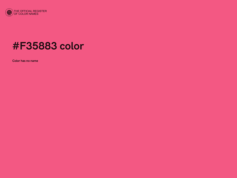 #F35883 color image