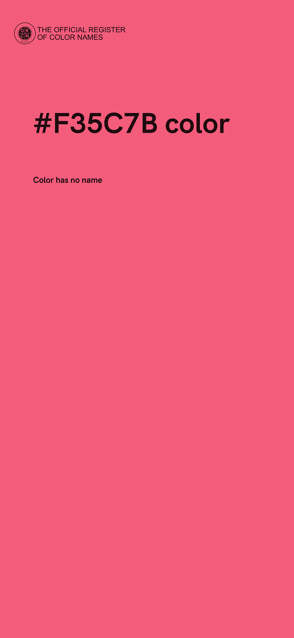 #F35C7B color image