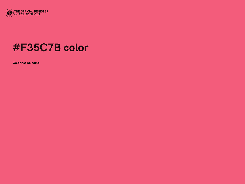#F35C7B color image