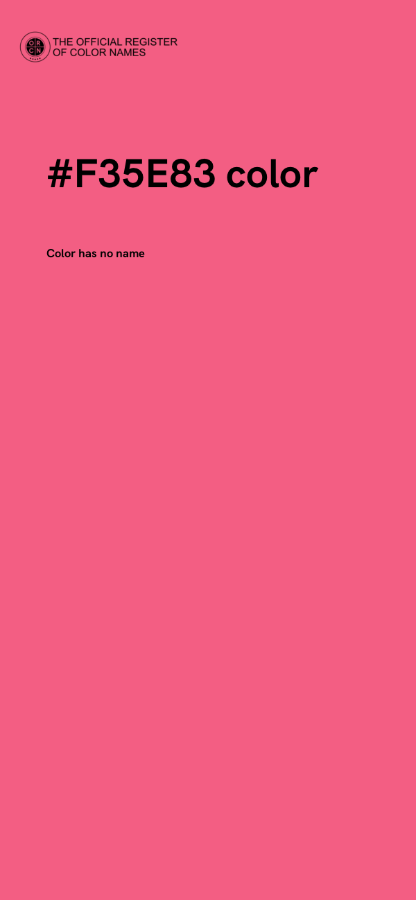 #F35E83 color image