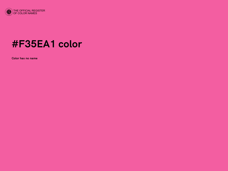 #F35EA1 color image