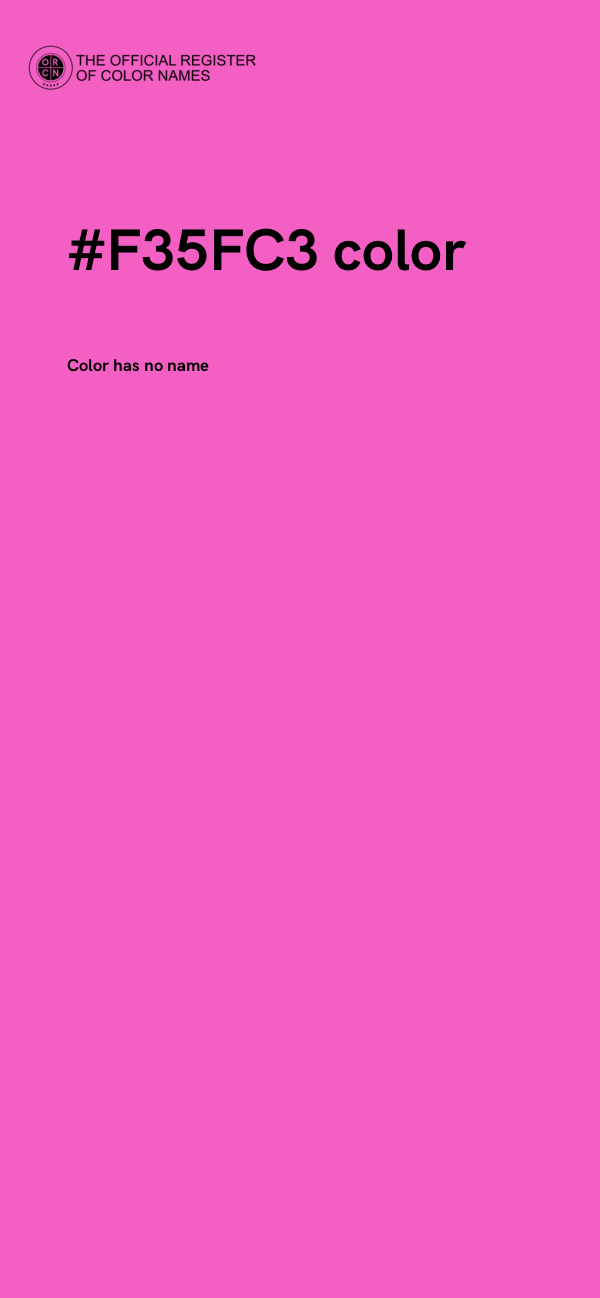 #F35FC3 color image