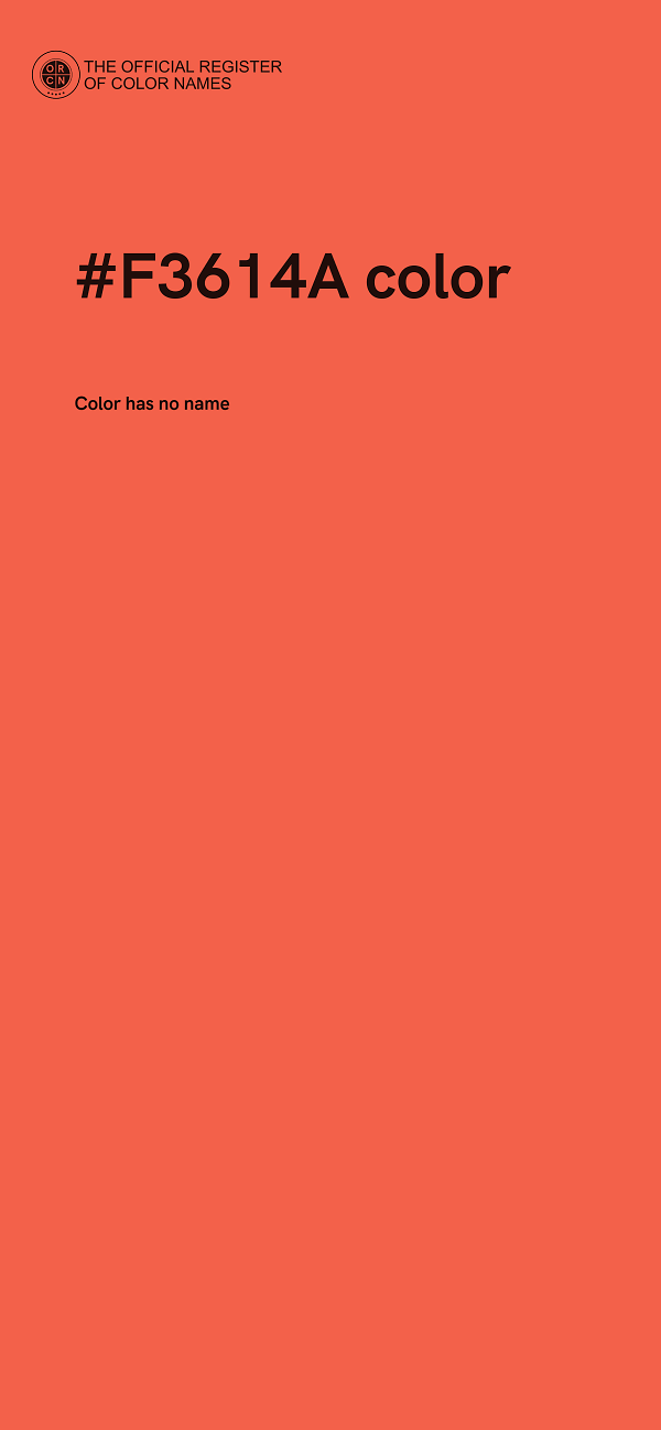 #F3614A color image