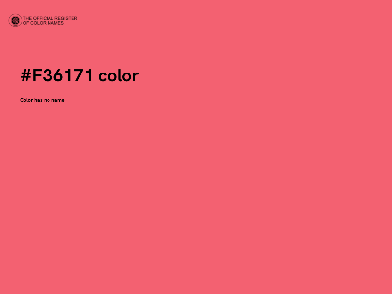 #F36171 color image