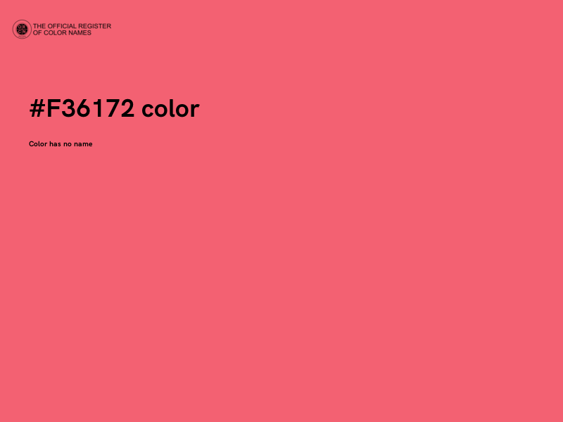 #F36172 color image