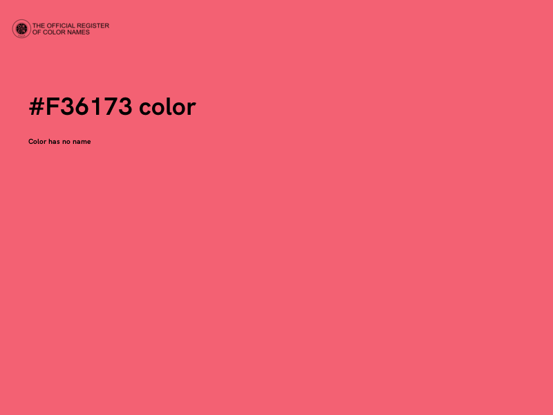 #F36173 color image