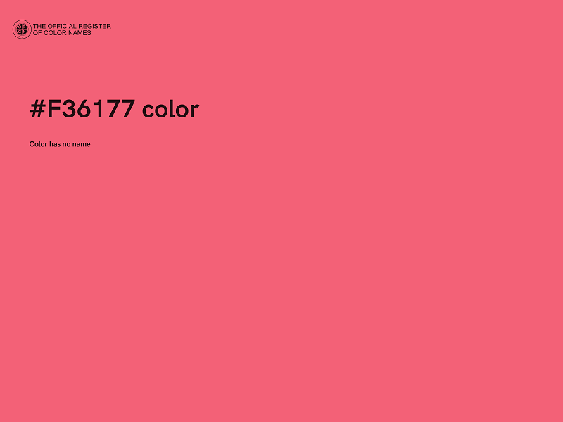 #F36177 color image