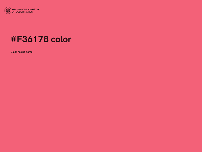 #F36178 color image