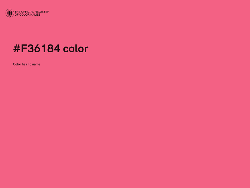 #F36184 color image