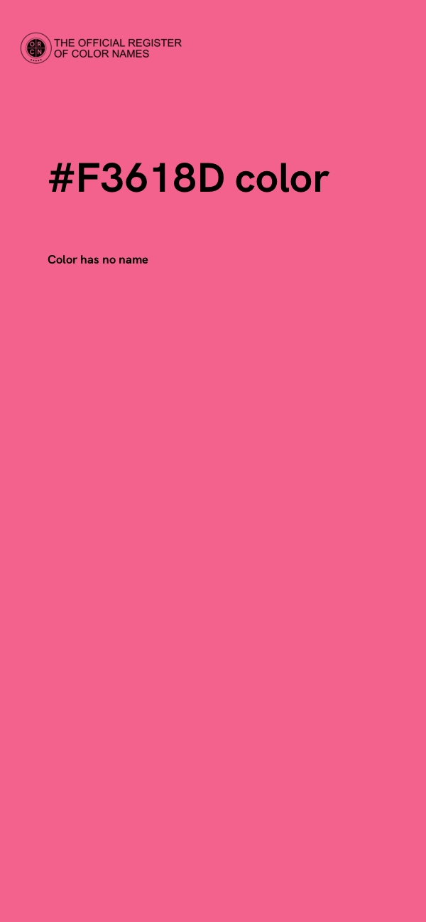#F3618D color image