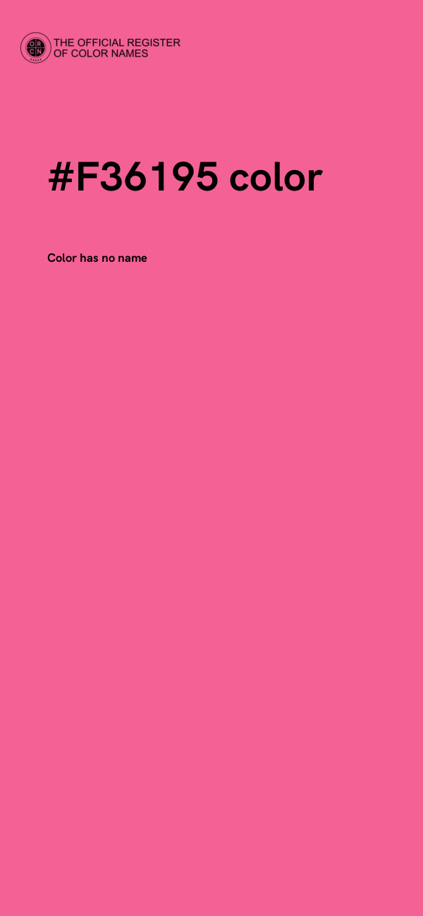 #F36195 color image