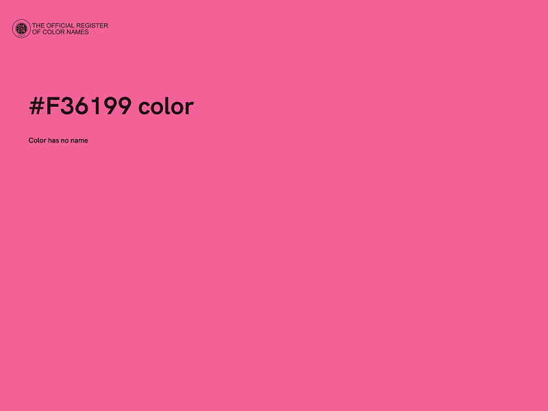 #F36199 color image