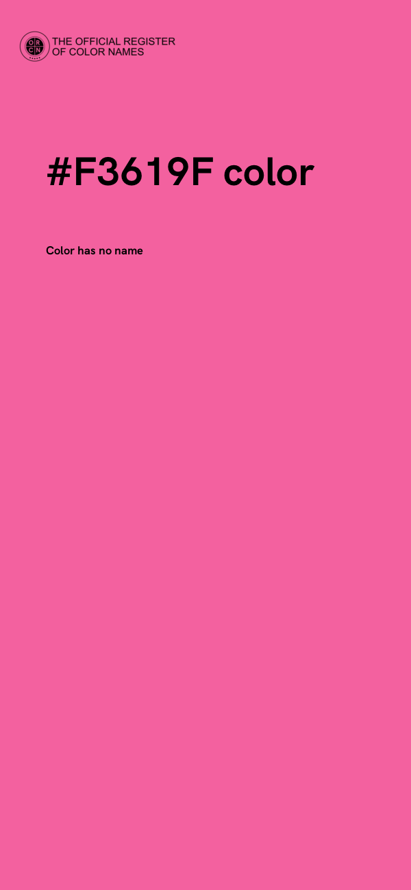 #F3619F color image