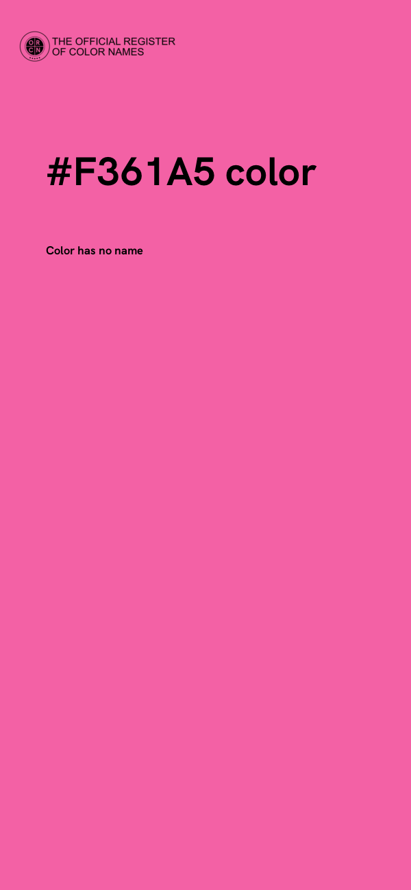 #F361A5 color image