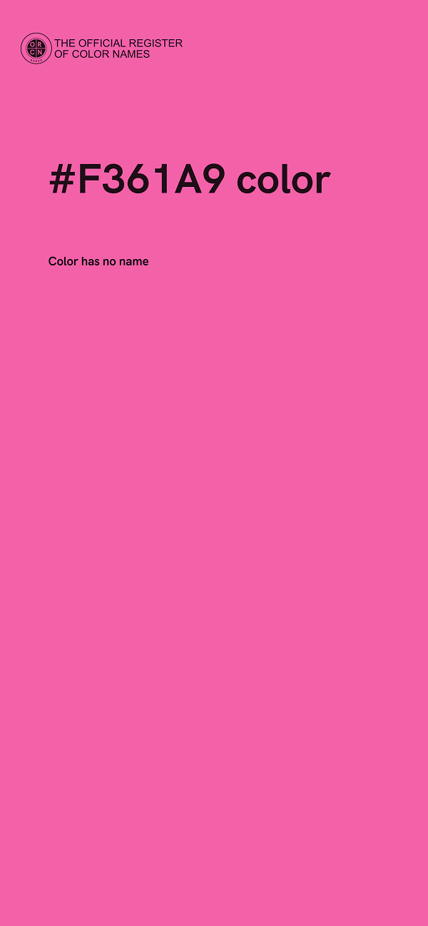 #F361A9 color image