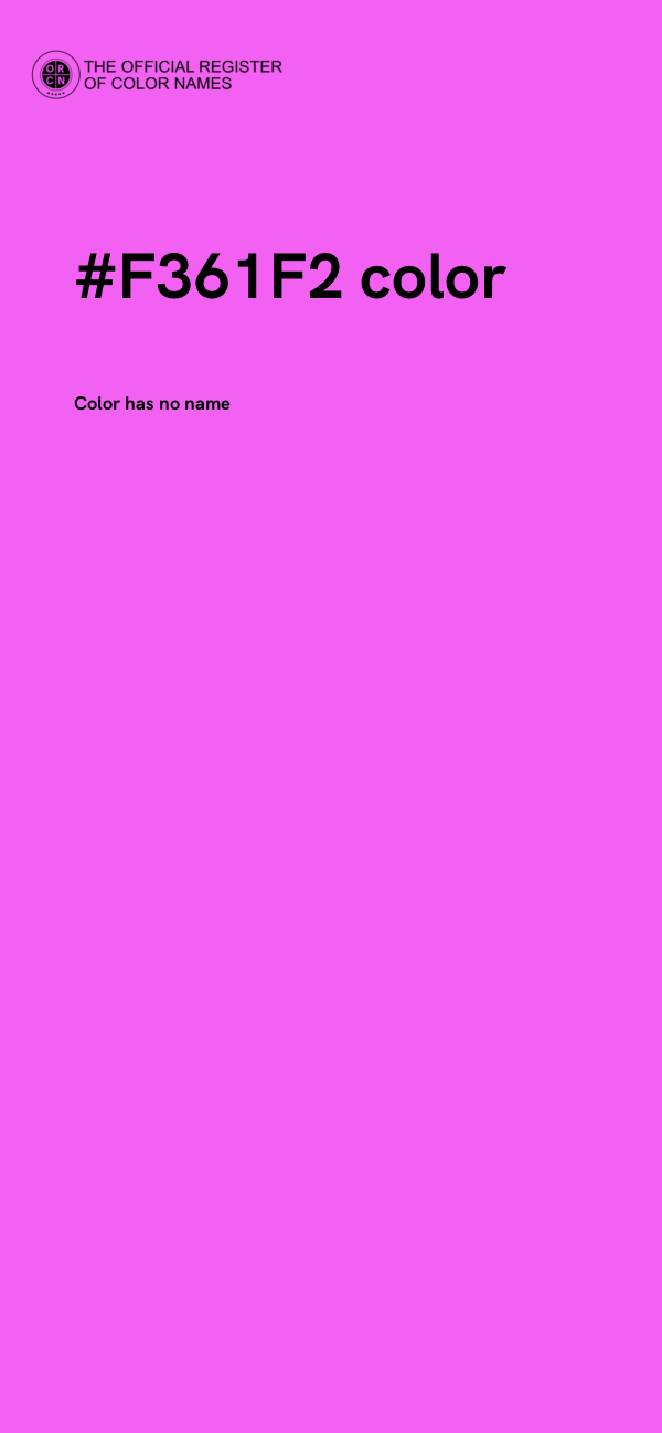 #F361F2 color image