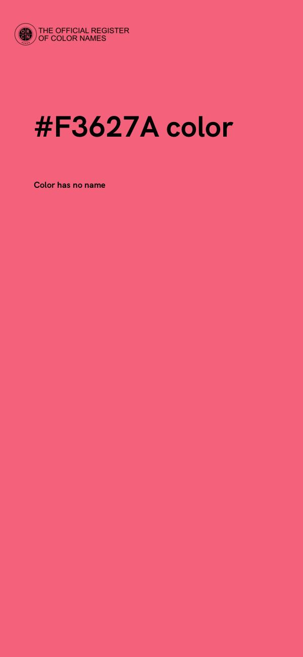 #F3627A color image