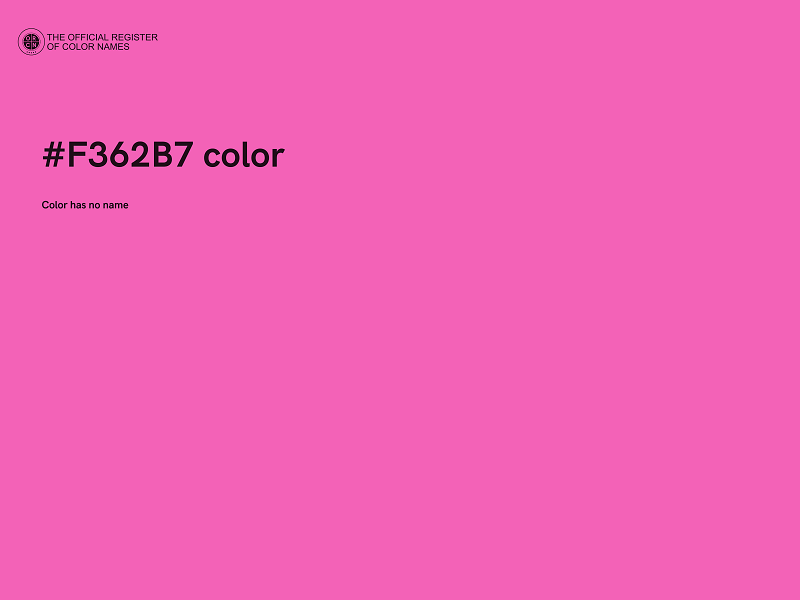 #F362B7 color image