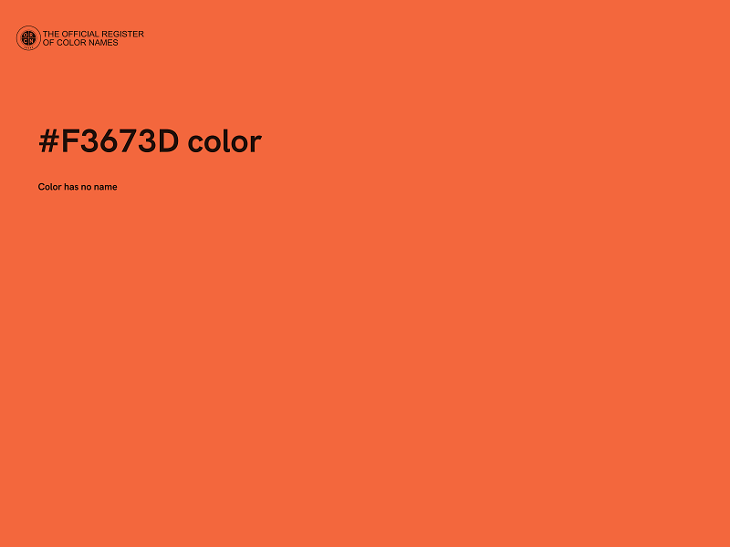 #F3673D color image