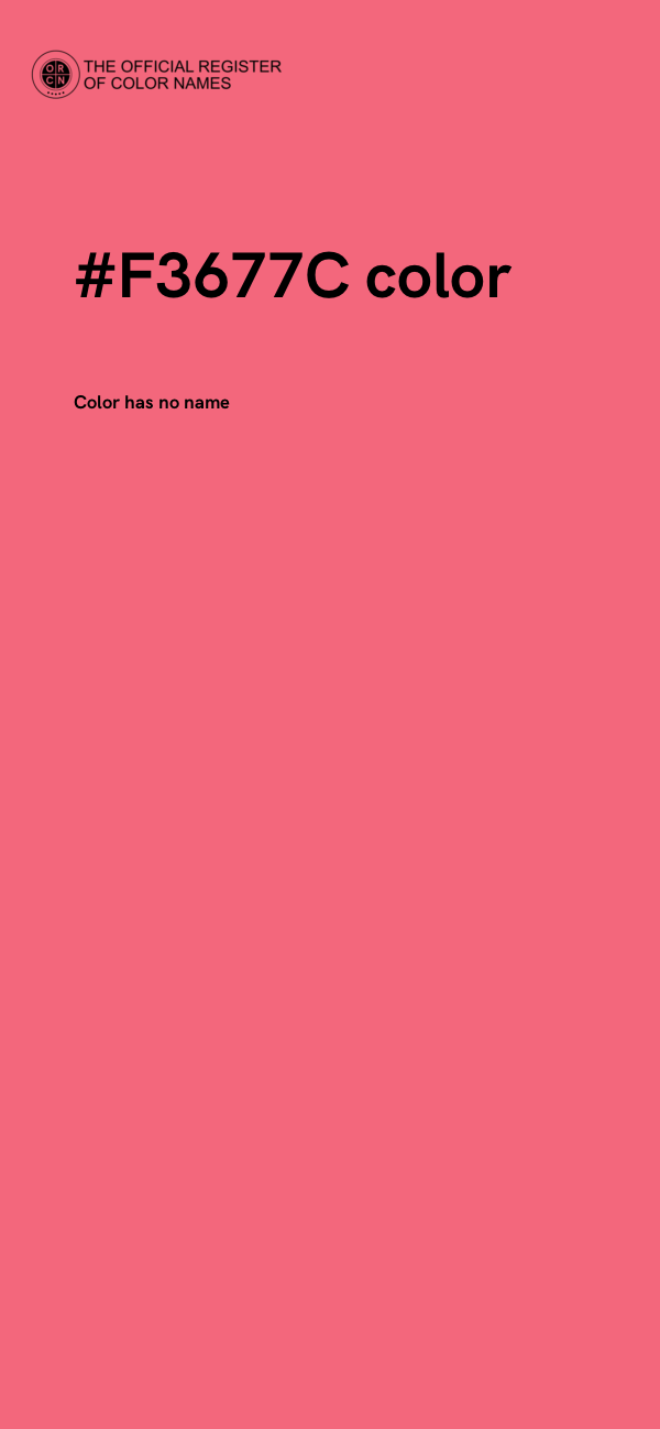 #F3677C color image