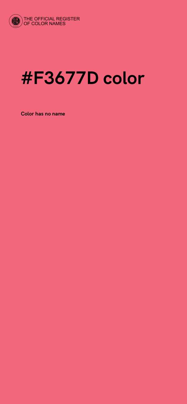 #F3677D color image