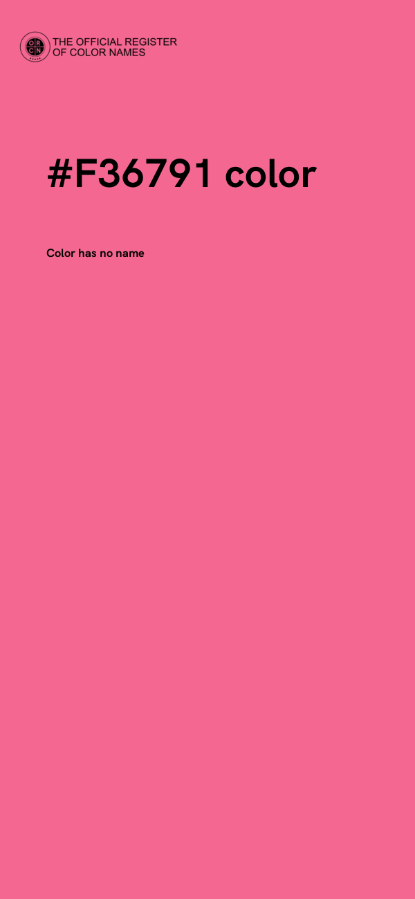 #F36791 color image