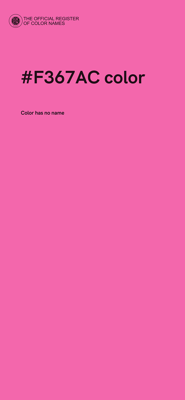 #F367AC color image