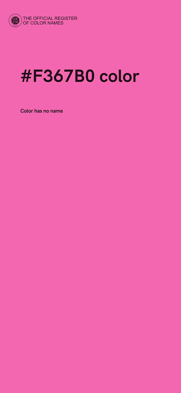 #F367B0 color image