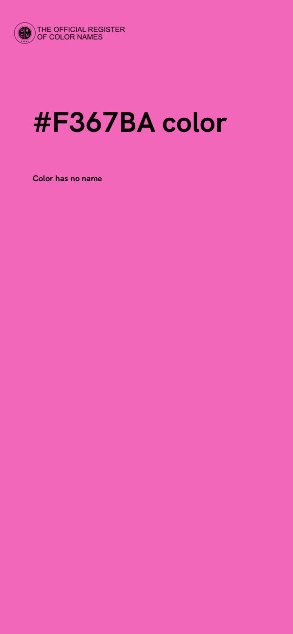 #F367BA color image