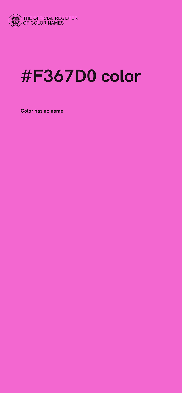 #F367D0 color image