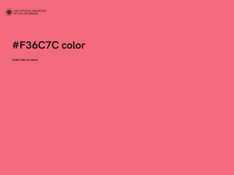 #F36C7C color image