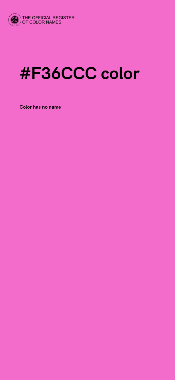 #F36CCC color image