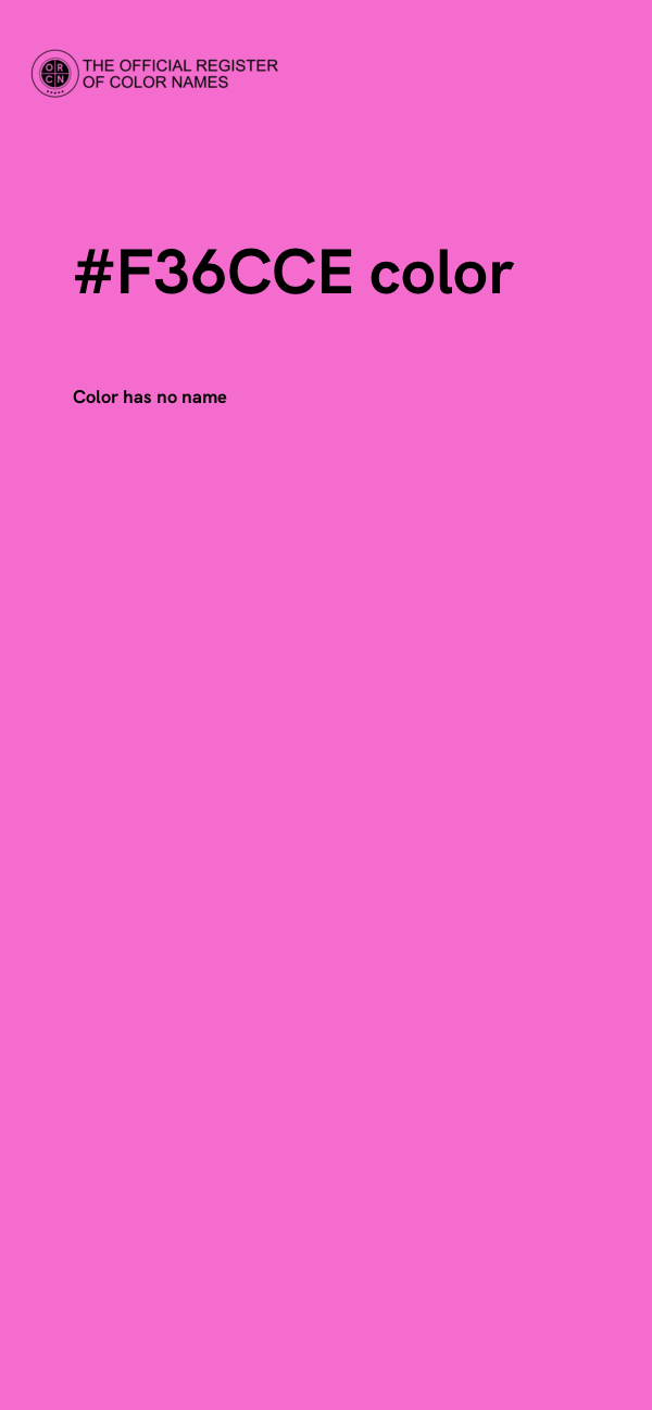 #F36CCE color image