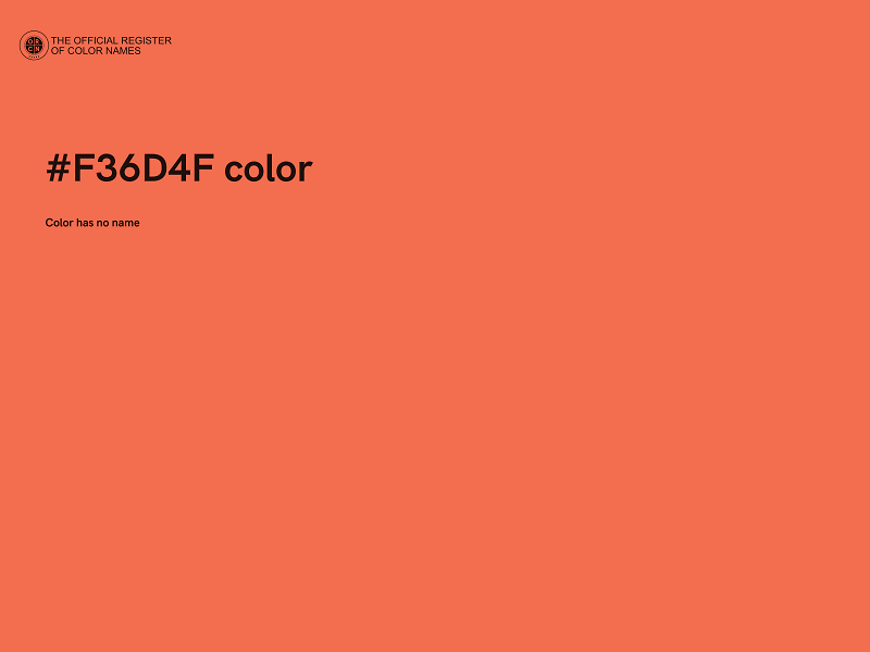 #F36D4F color image