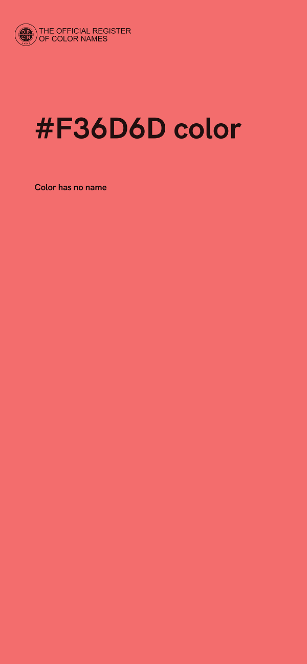 #F36D6D color image