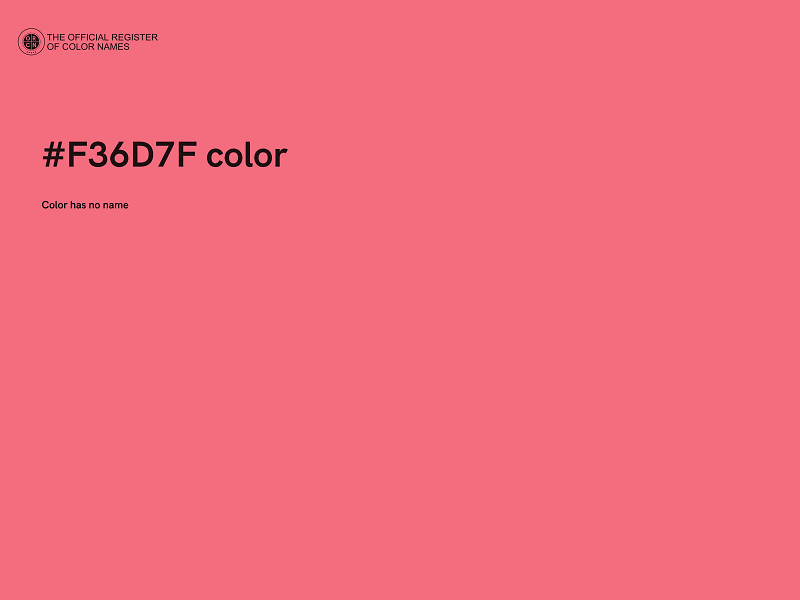 #F36D7F color image