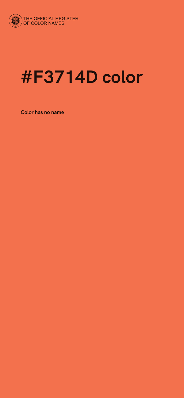 #F3714D color image