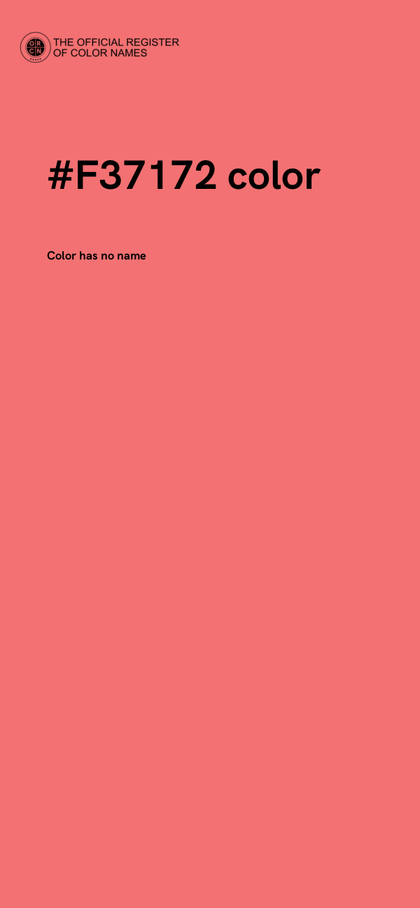 #F37172 color image