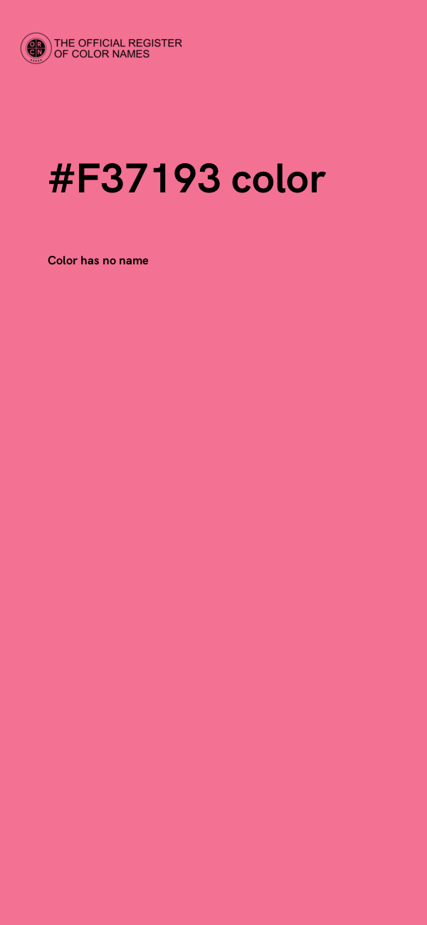 #F37193 color image