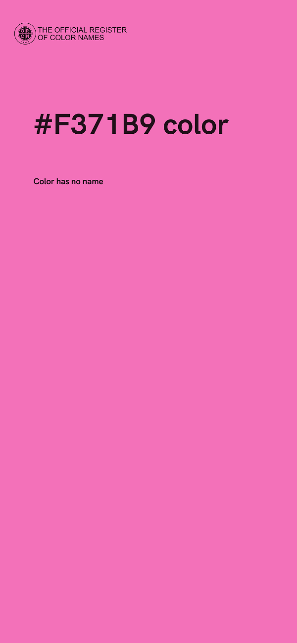 #F371B9 color image