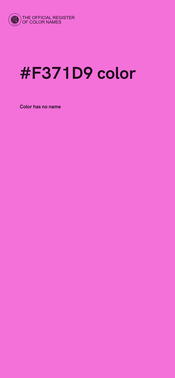 #F371D9 color image