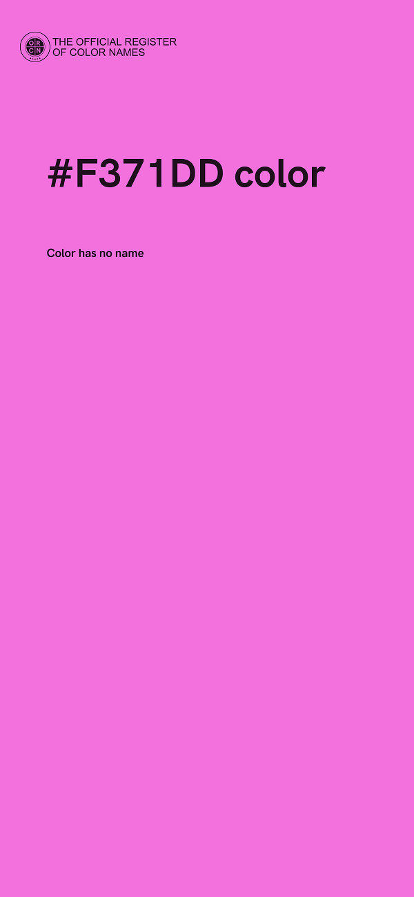 #F371DD color image