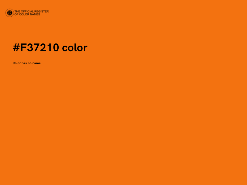 #F37210 color image
