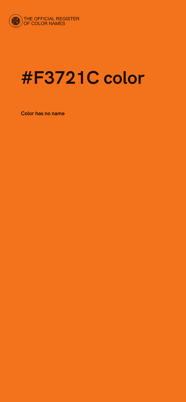 #F3721C color image