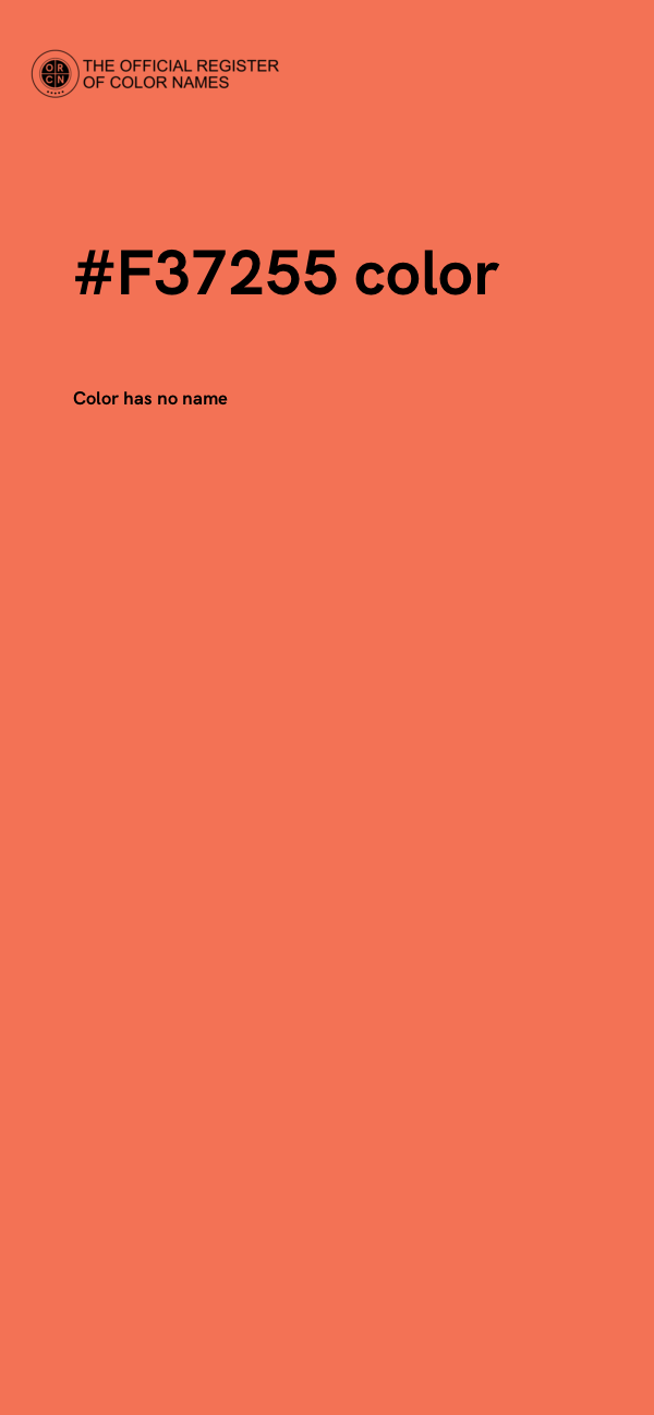 #F37255 color image