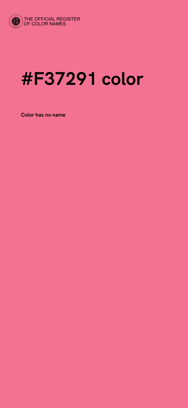 #F37291 color image