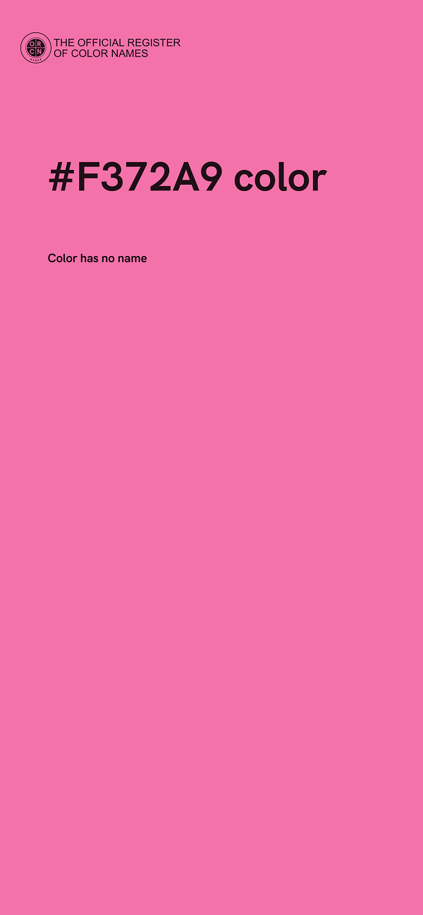 #F372A9 color image