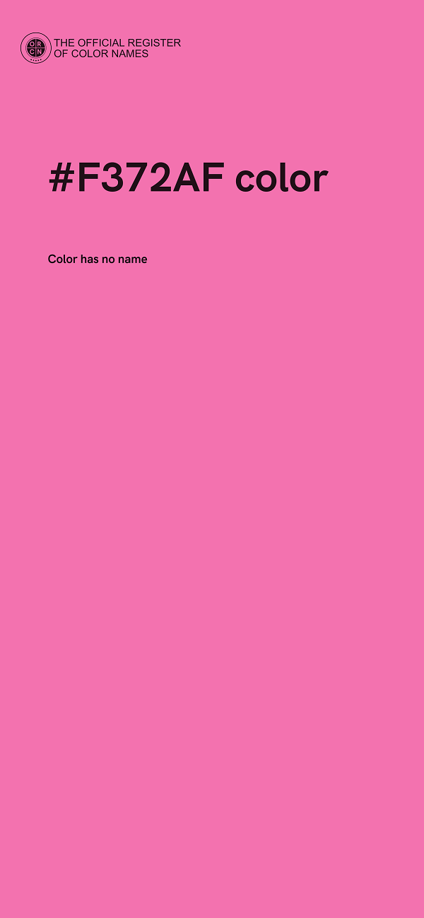 #F372AF color image