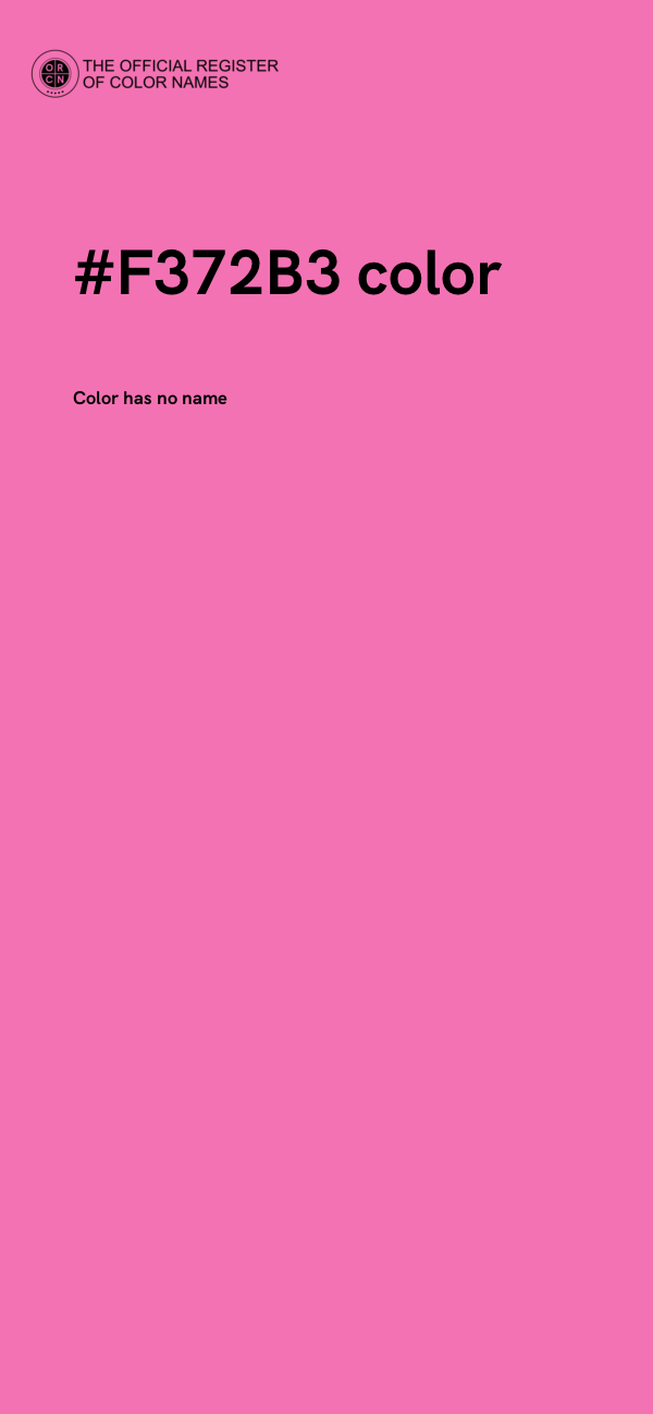 #F372B3 color image
