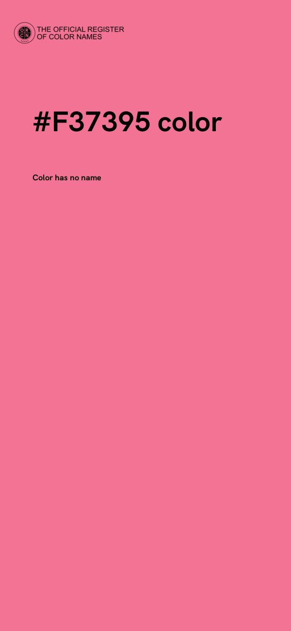 #F37395 color image
